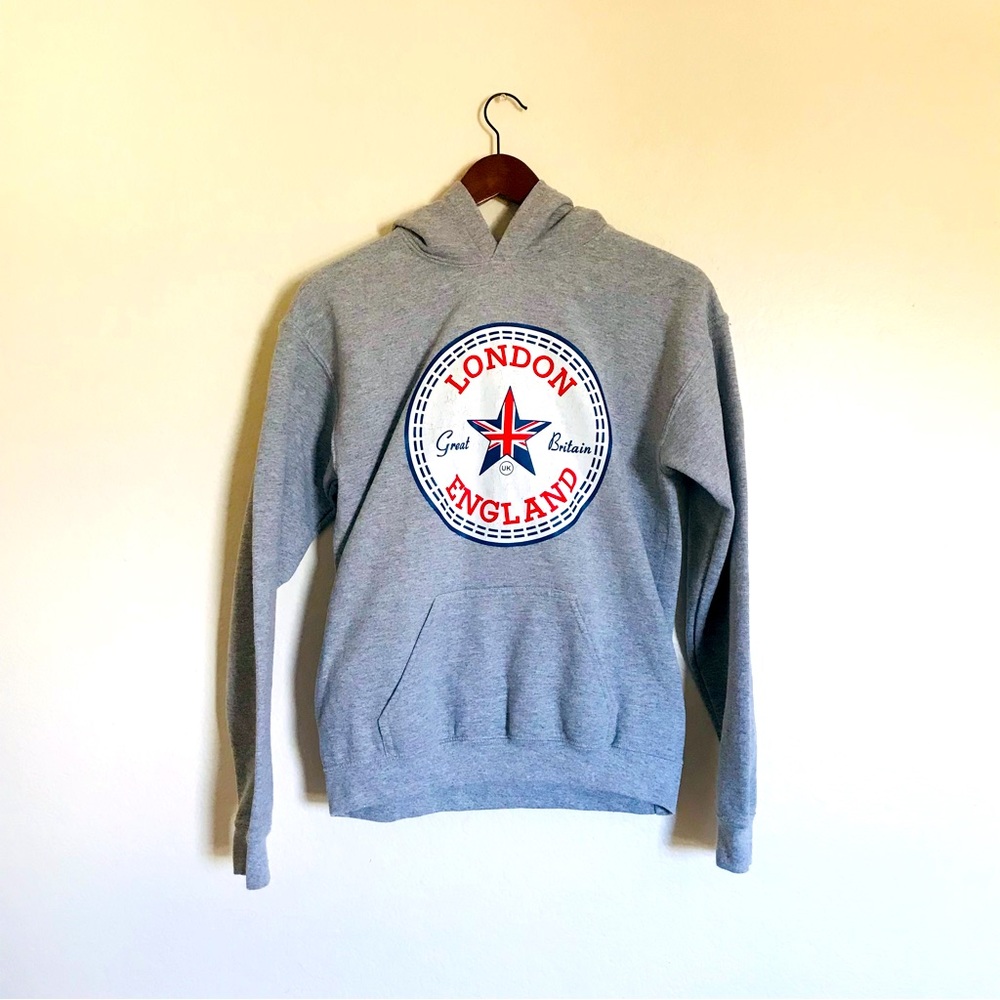 Feels-like-cotton Blend London England Hoodie Gildan